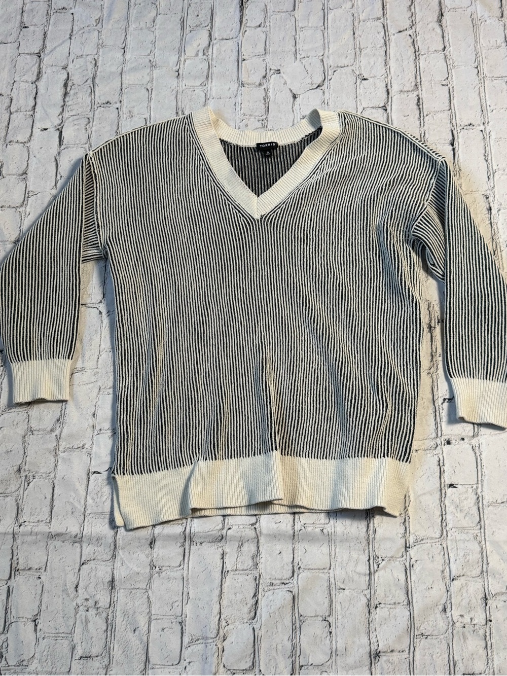 Striped torrid top